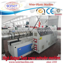 plastic Conical Twin Screw Extruder machinery